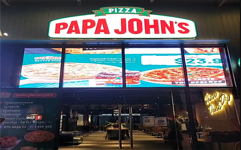 Thailand Pizza shop LED screen